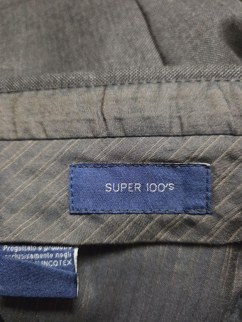 【美品】インコテックス　BEAMS F別注　SUPER100S　濃茶　48　秋冬