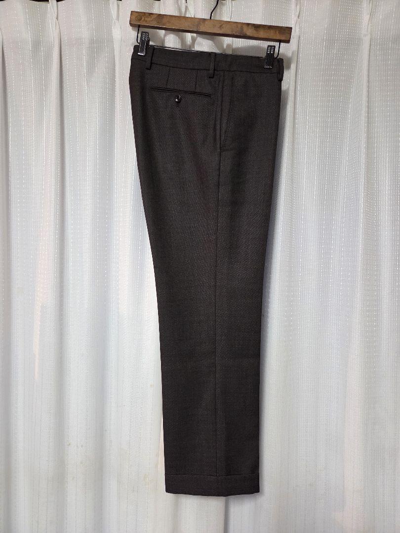 【美品】インコテックス　BEAMS F別注　SUPER100S　濃茶　48　秋冬