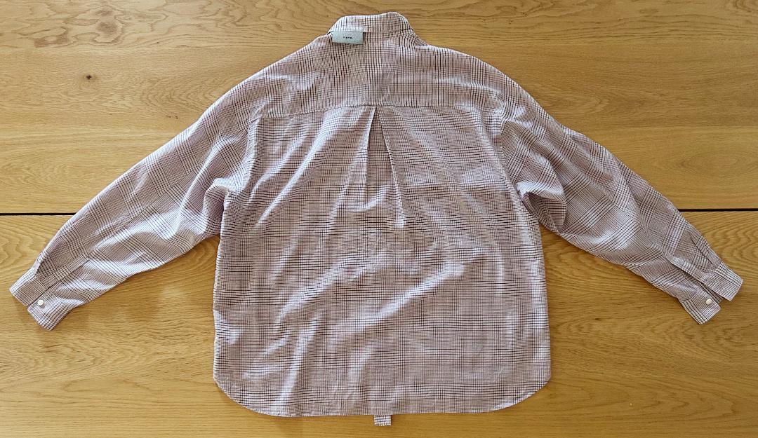 【美品】Name. ネーム オーバーサイズ チェックシャツ ワイン サイズ1