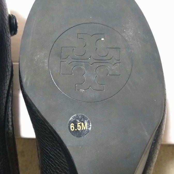 極美品 TORY BURCH トリーバーチ パンプス 黒 歩きやすい 金ロゴ