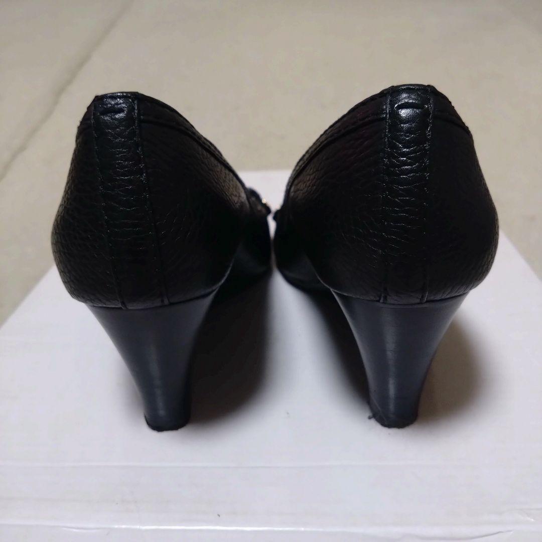 極美品 TORY BURCH トリーバーチ パンプス 黒 歩きやすい 金ロゴ