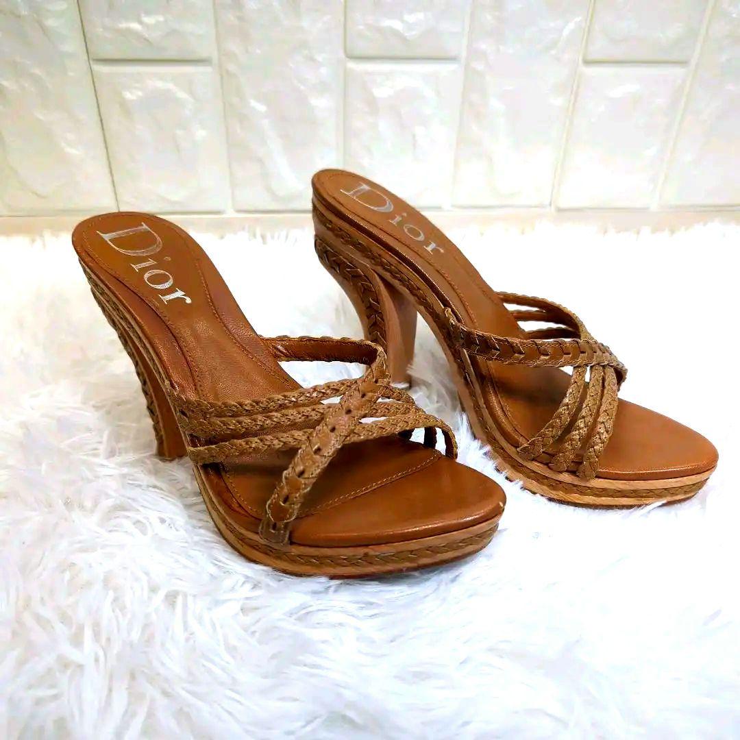 【希少商品】DIOR ラ パリジェンヌ ディオール ヒール サンダル KDO169LAMS46K_E03?$default_GHC