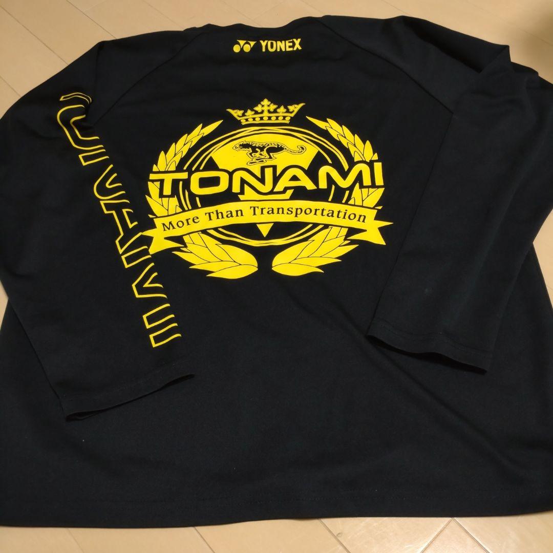 美品！YONEX ブラック 長袖Tシャツ Mサイズ TONAMI
