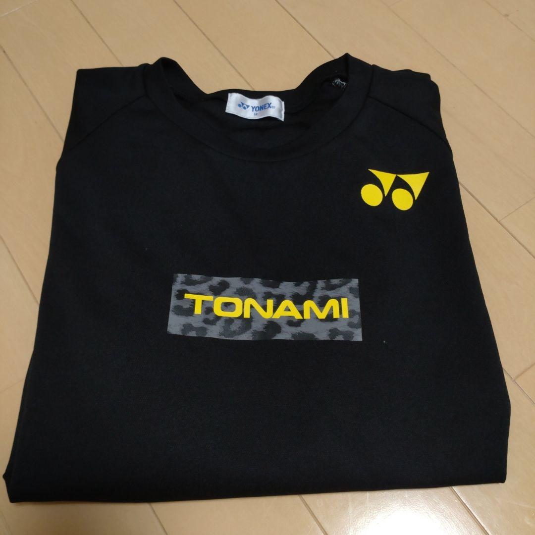 美品！YONEX ブラック 長袖Tシャツ Mサイズ TONAMI