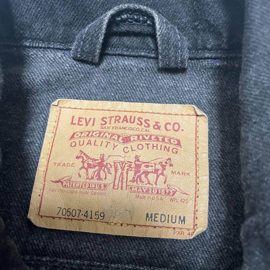 90's Levis 70507-4159 3rd Black M USA製