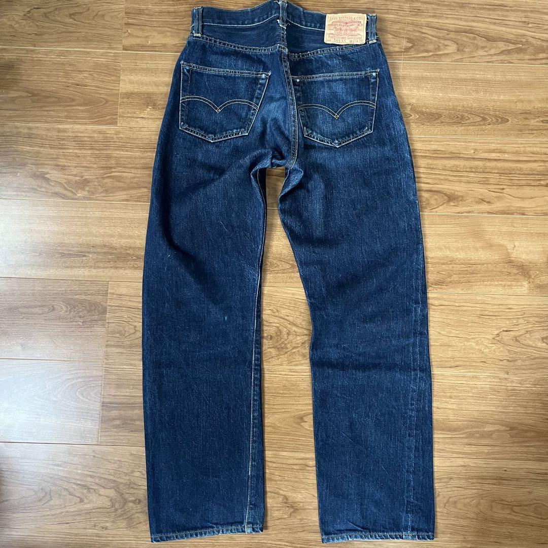 W31 バレンシア製 90s LEVI'S 501XX 1955 濃紺美品 真紺 Levi's 501xx 90s W31 赤耳 バレンシア工場 555 濃紺 - メルカリ