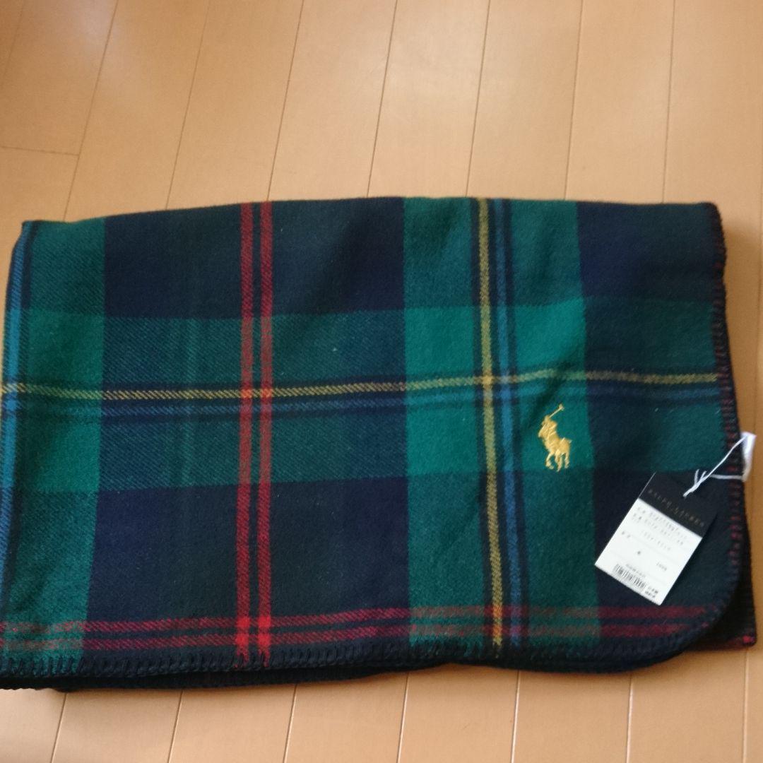 ラルフローレン ウールハーフブランケット