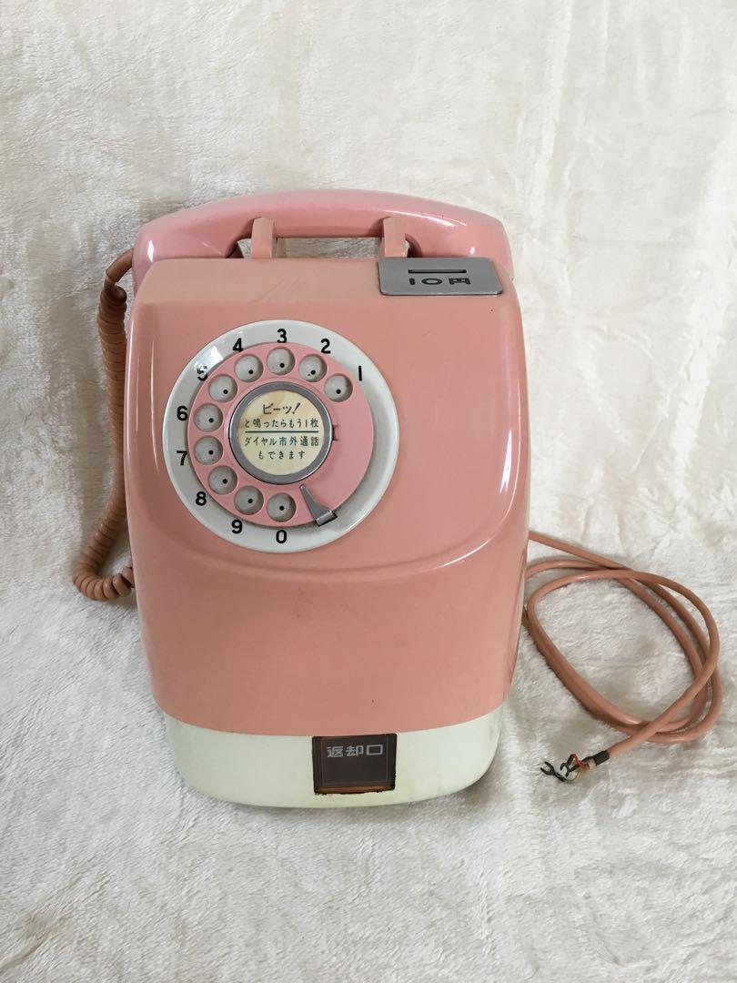 昭和レトロなピンクの電話機(¥8,000) , メルカリ スマホでかんたん フリマアプリ