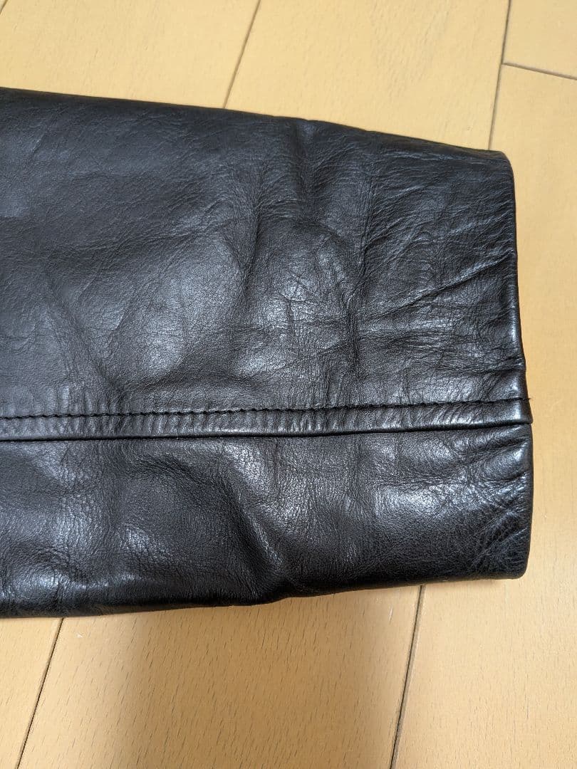 OLD GAP BLACK LEATHER JACKET OLD GAP BLACK LEATHER JACKET