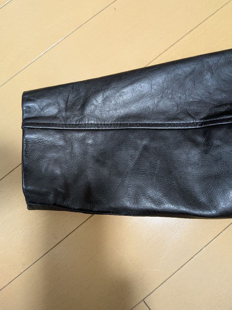 OLD GAP BLACK LEATHER JACKET OLD GAP BLACK LEATHER JACKET