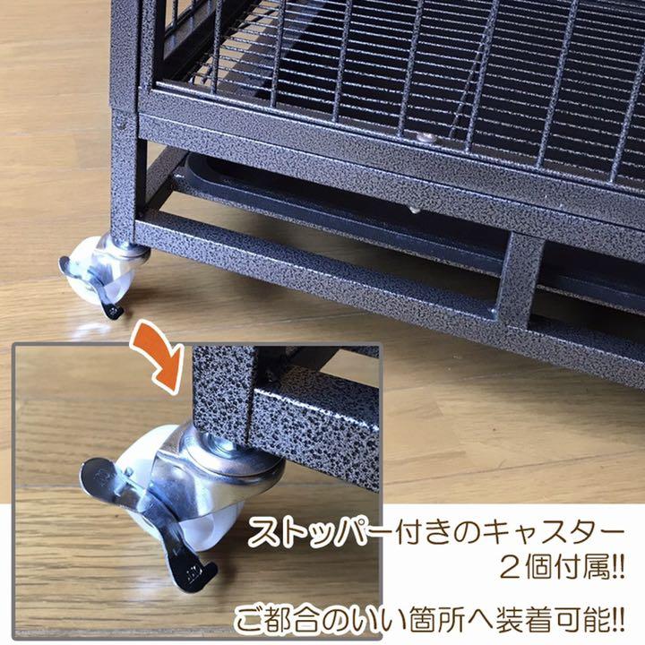 ペットケージ 3L 125×81×96cm 犬小屋 1dQR9-m84710068207 スチール製 キャスター付き 定番超激得