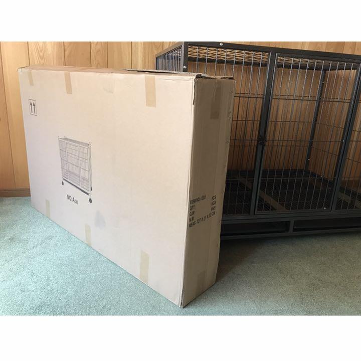 ペットケージ 3L 125×81×96cm 犬小屋 1dQR9-m84710068207 スチール製 キャスター付き 定番超激得