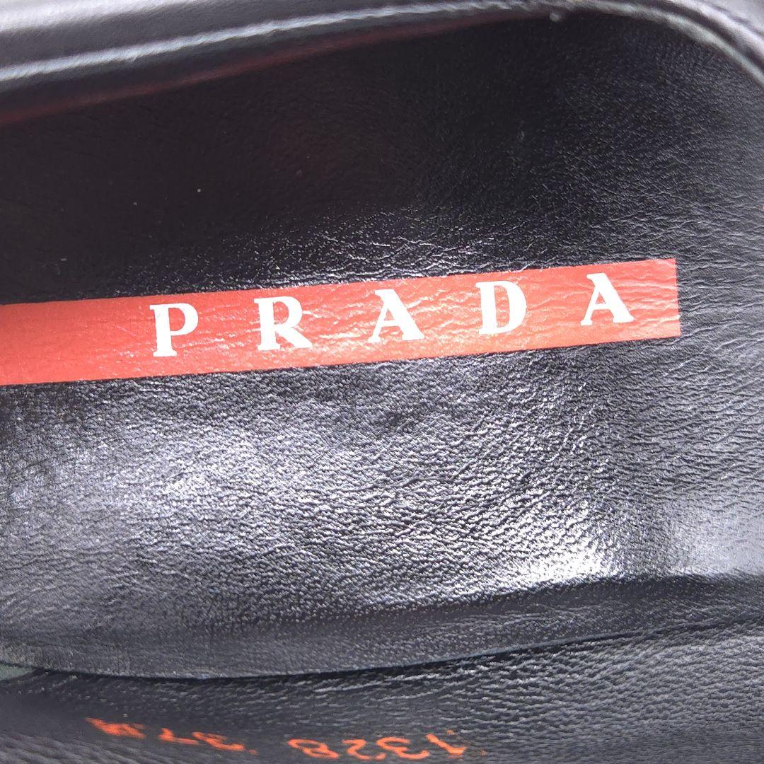 PRADA SPORT プラダ レザー ストラップ サンダル 37.5 ブラック