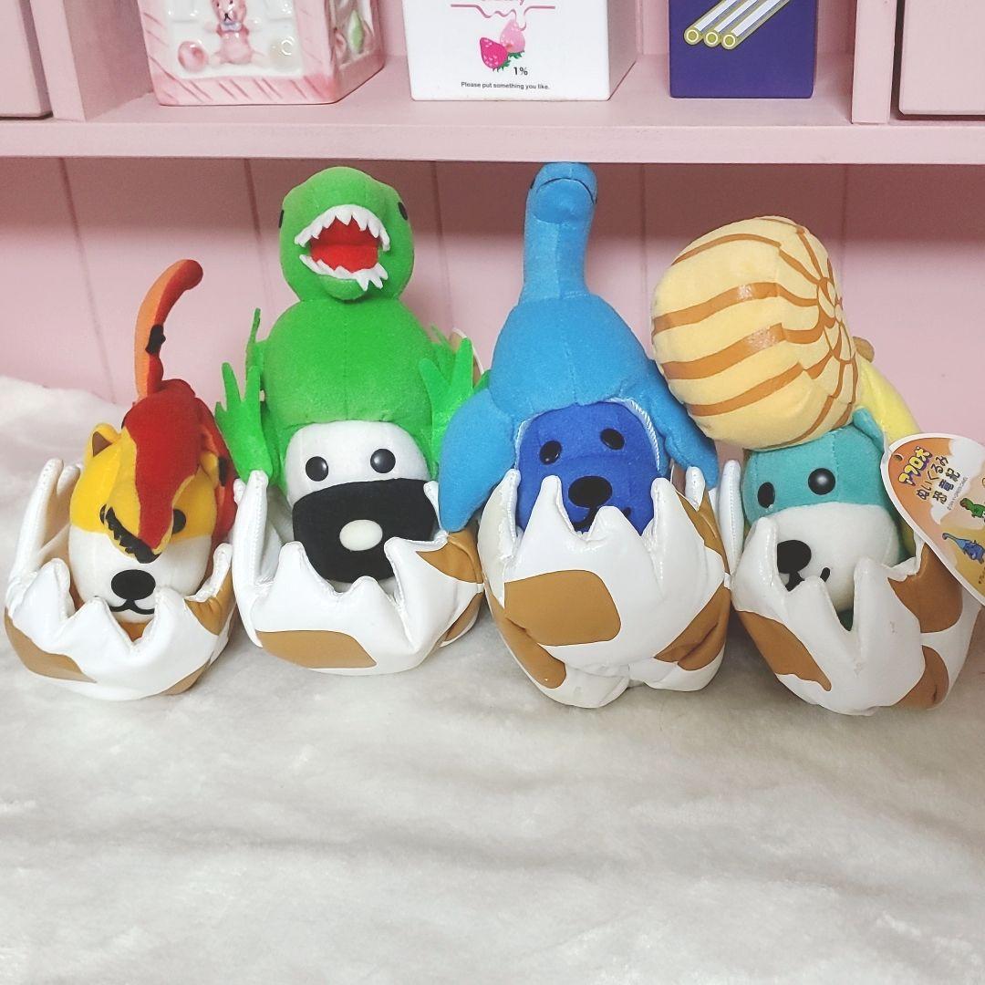 アフロ犬 アフロ猫 4体セット 恐竜 当時物 平成レトロ