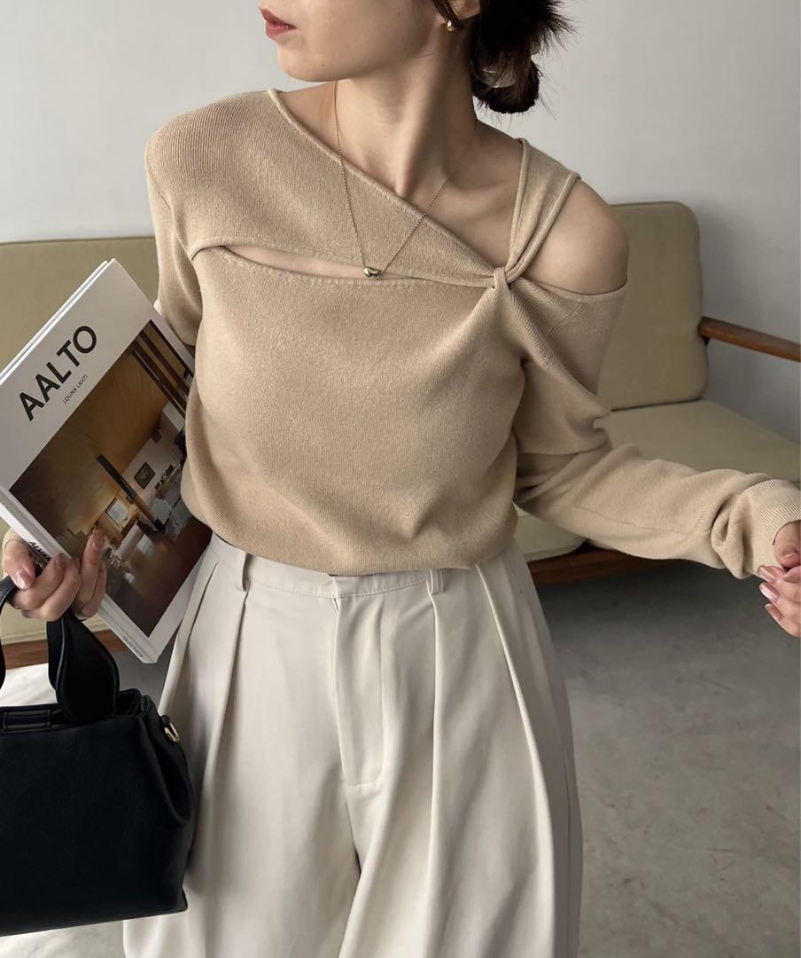 【CAPRICIEUX LE'MAGE】ツイストアシメニット