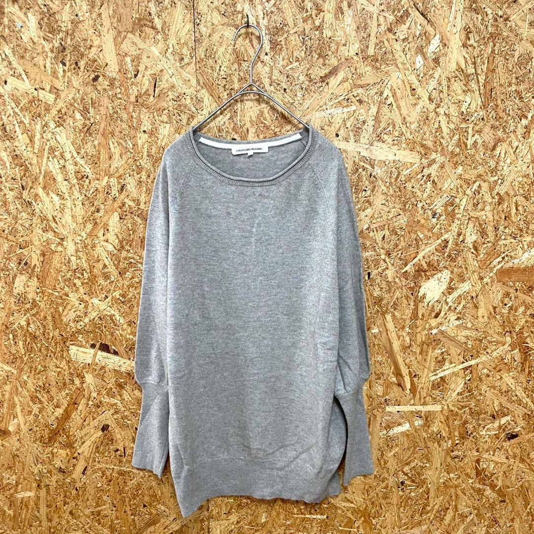 GREEN LABEL RELAXING ニット セーター レーヨン ベージュ