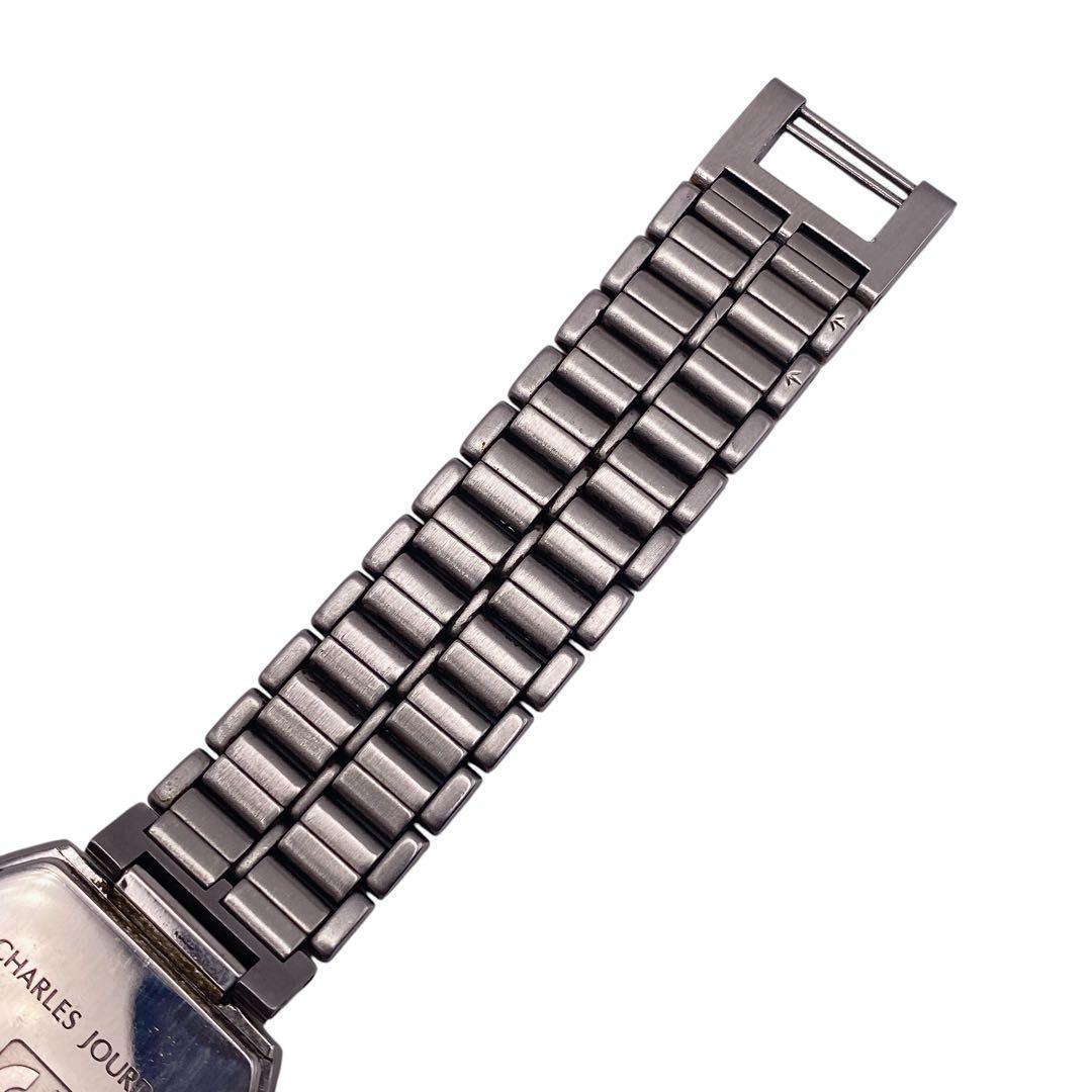 CHARLES JOURDAN デイト スクエア メンズ 腕時計 910
