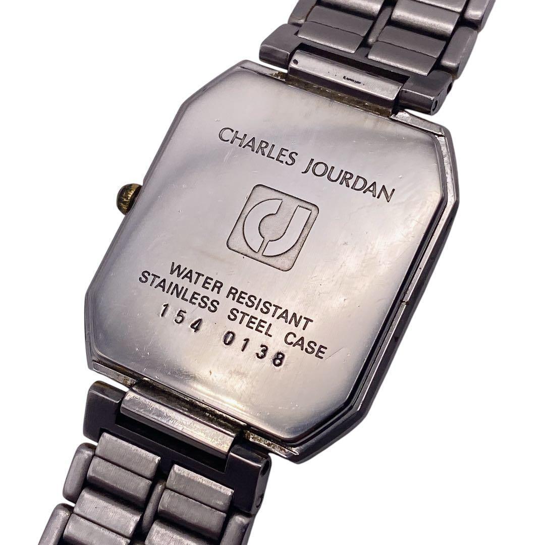 CHARLES JOURDAN デイト スクエア メンズ 腕時計 910