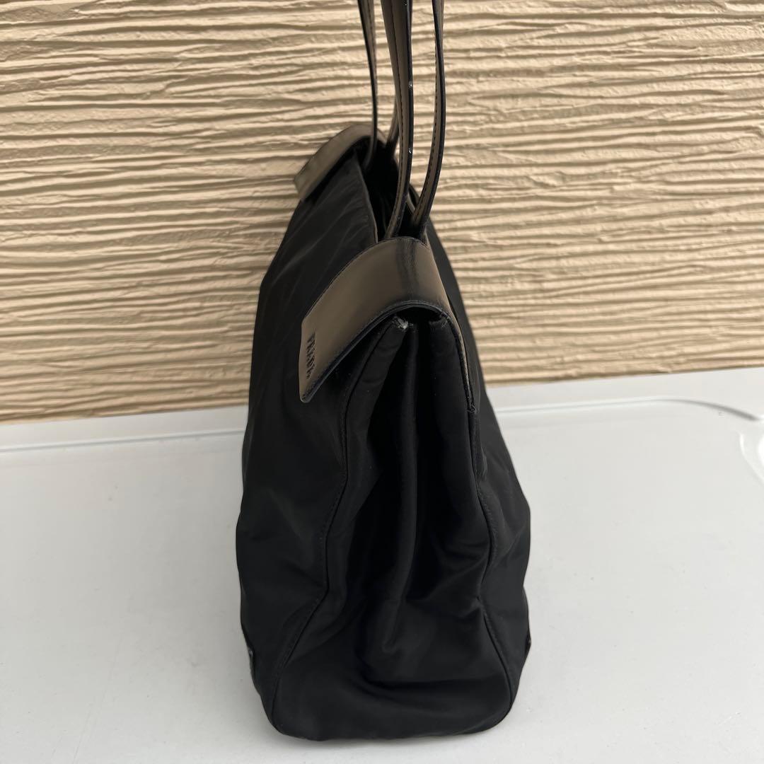 PRADA プラダ トートバッグ ナイロン×レザー ブラック B9277 PRADA プラダ トートバッグ ナイロン×レザー ブラック B9277