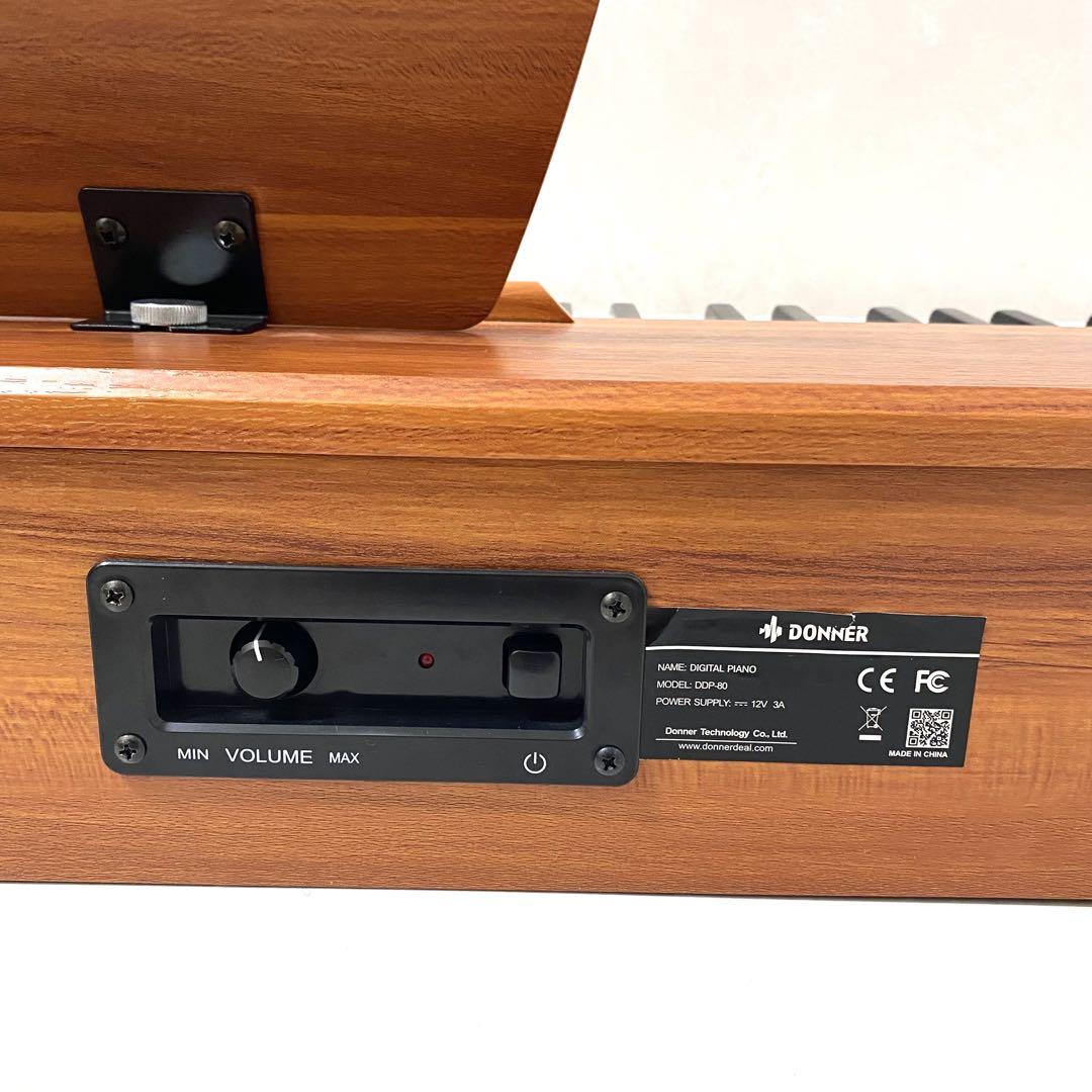 【美品】DONNER 電子ピアノ 88鍵 DDP-80 ハンマーアクション