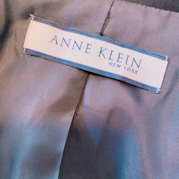 ANNE KLEINスーツ セットアップ 濃紺 9号 シルク混