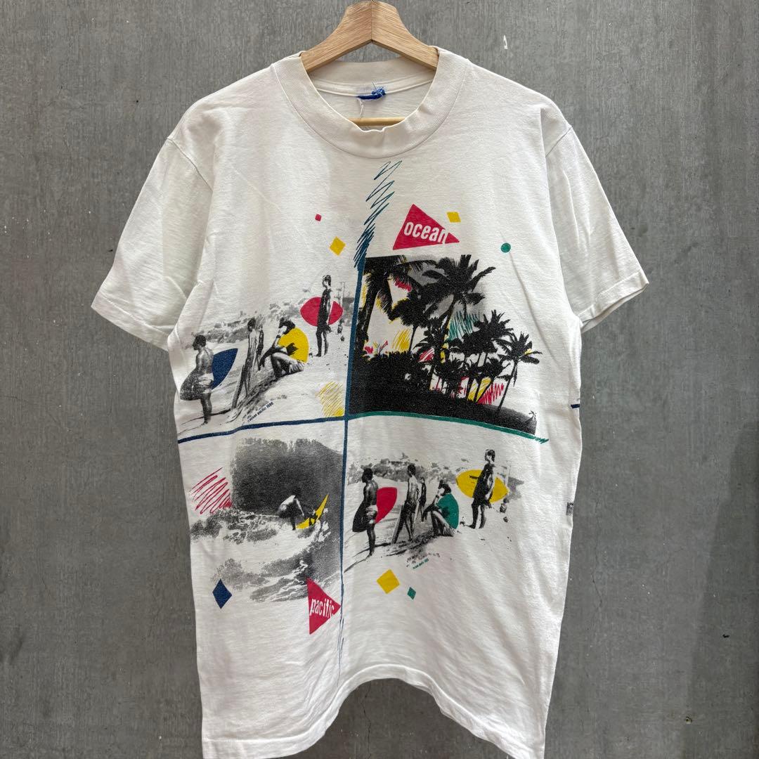 80s Ocean Pacific オーシャンパシフィック アロハシャツ / ビンテージ オールドサーフ マイフリーダム 送料185円～ 80s OP ocean pacificオーシャンパシフィック ナイロンパーカー 黒 S