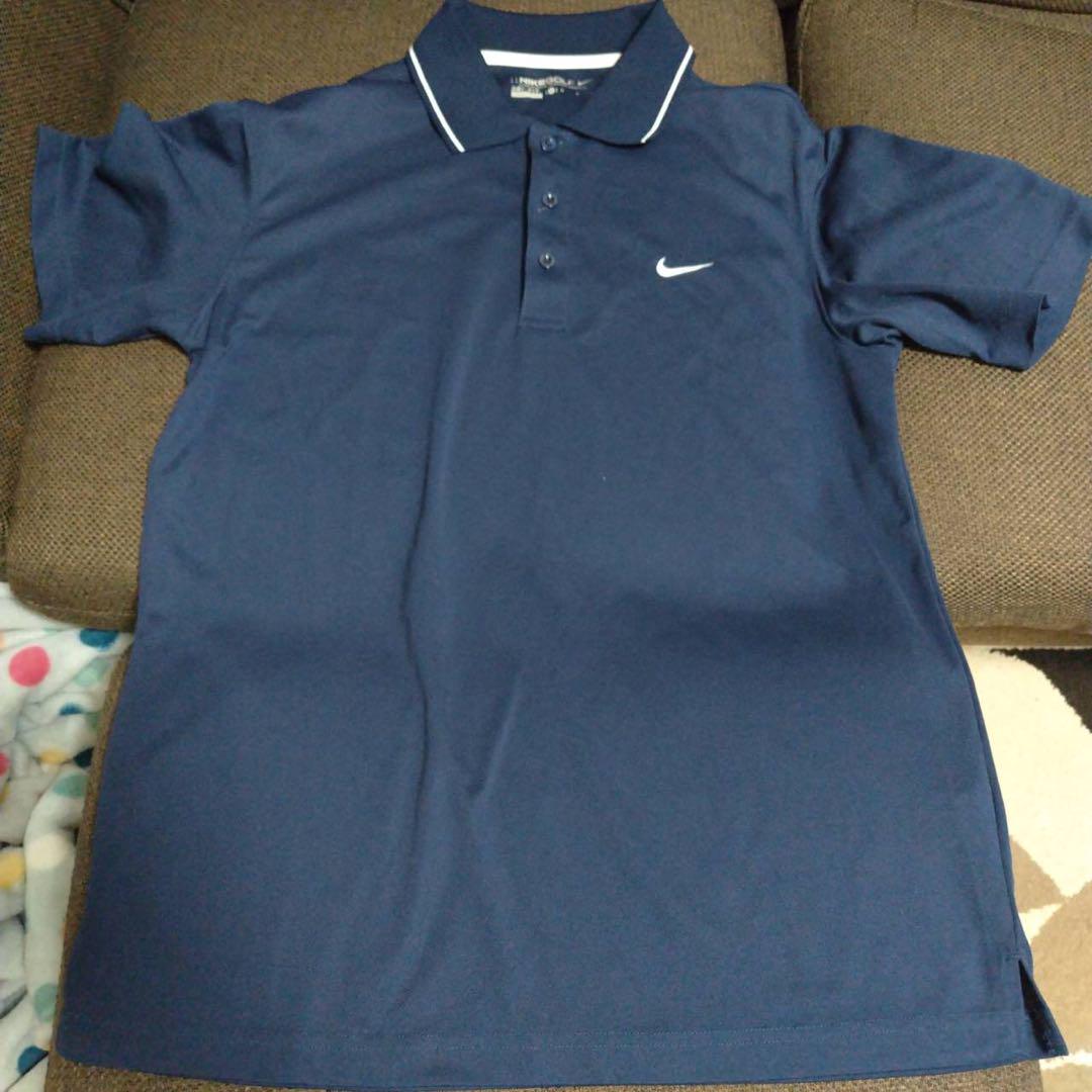 Nike Dri-FIT ネイビー M ポロシャツ - メルカリ
