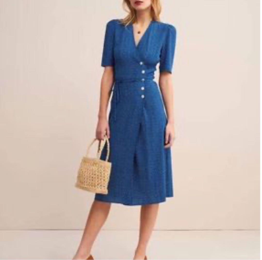 rouje paris ワンピース　ブルー　36