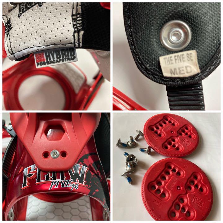 ☆FLOW FIVE SE/スノボーバインディング/RED/美品
