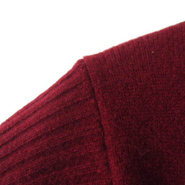 美品　MACPHEE／マカフィー★　カシミアウール　ニットベスト　ボルドー 美品 MACPHEE／マカフィー☆ カシミアウール ニットベスト