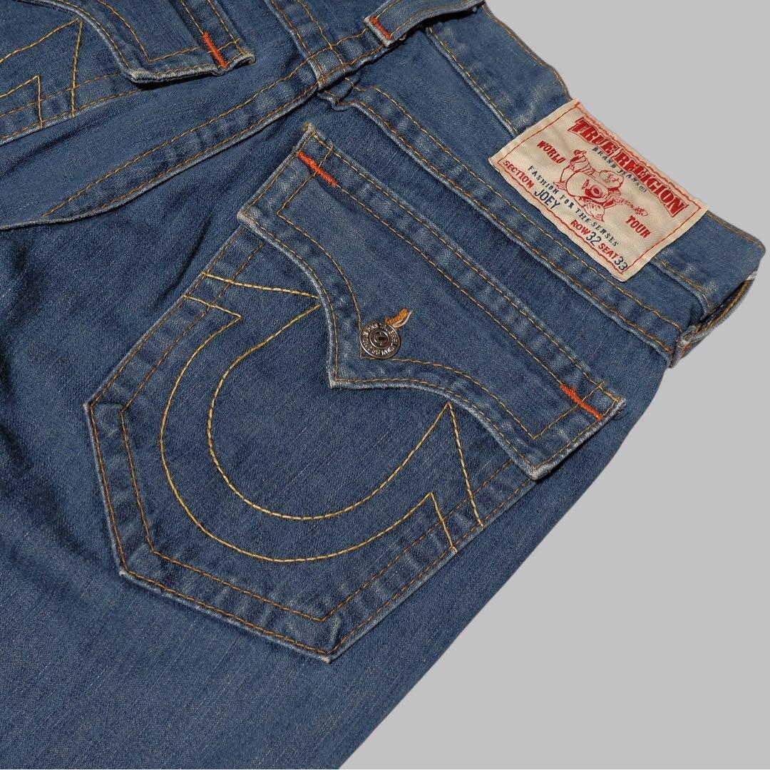 W32☆TRUE RELIGION☆JOEY フレア デニム☆IO 着用☆Y2K - メルカリ