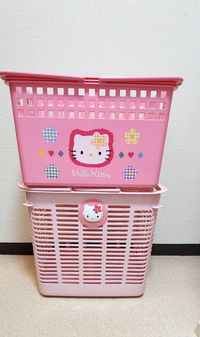HELLO KITTY キティちゃん カオハナ ランドリーバスケット カゴ レア