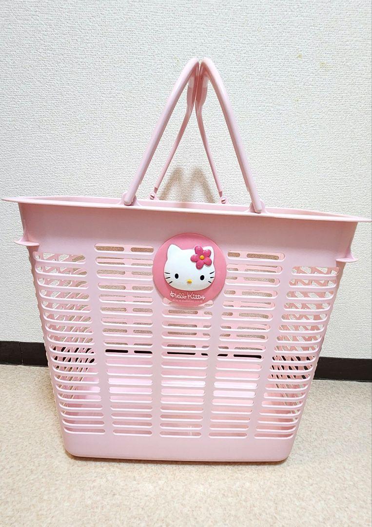 HELLO KITTY キティちゃん カオハナ ランドリーバスケット カゴ レア