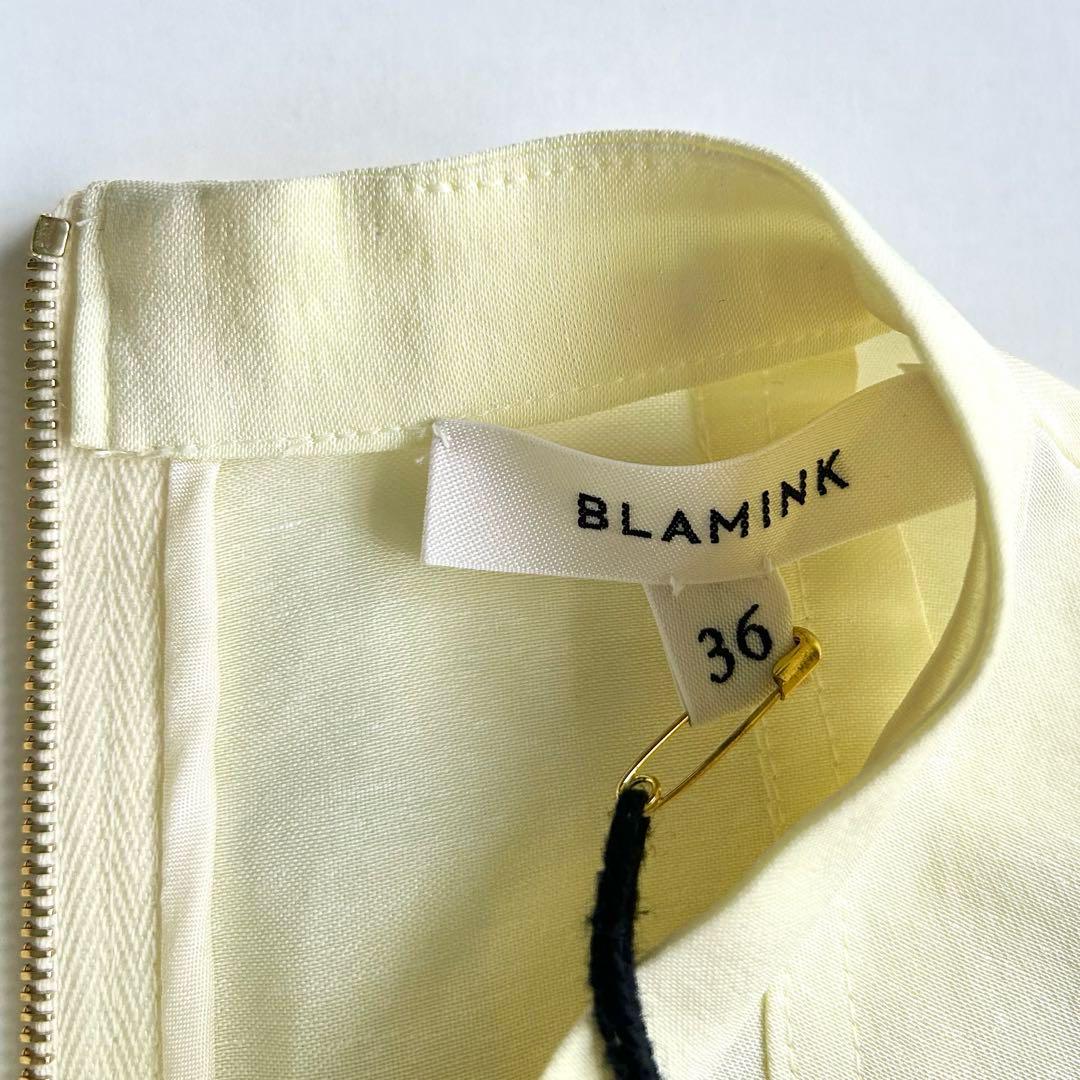 【新品タグ付★定価99,000円】BLAMINKペーパーシルク ブラウス（36）