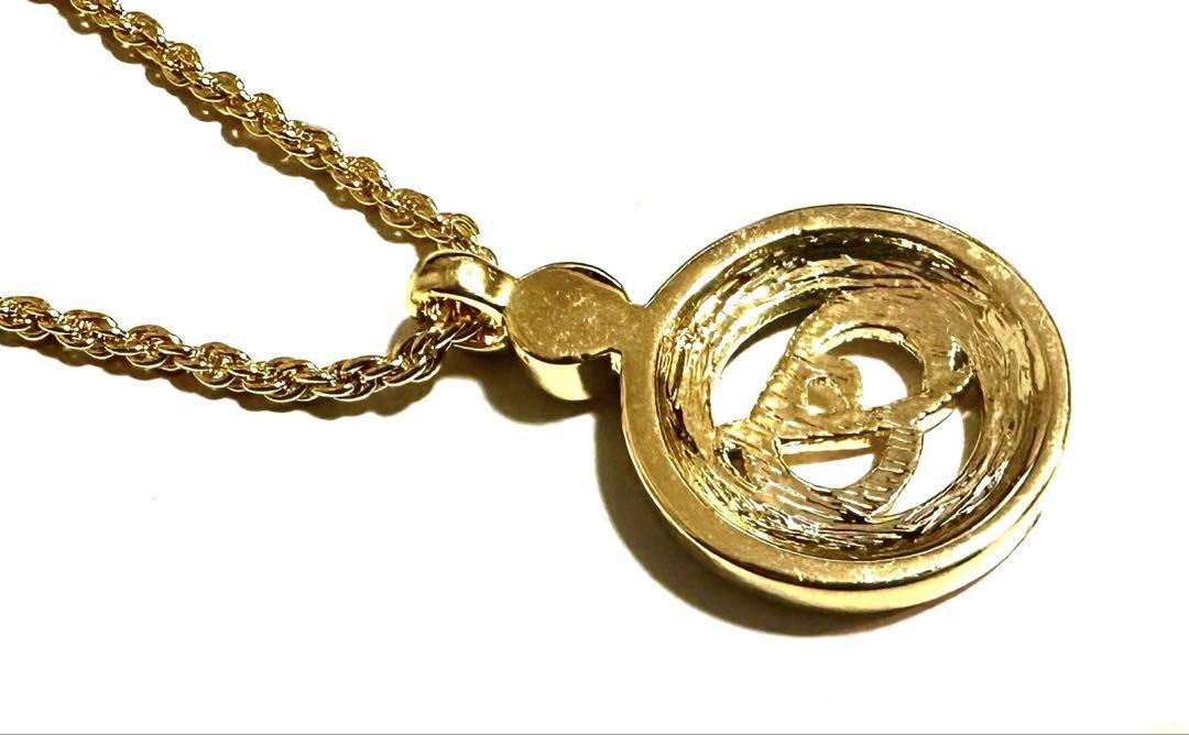 Christian Dior ゴールド CD ロゴ ネックレス 90s 美品