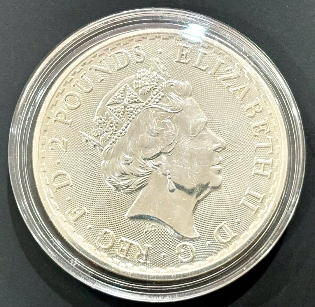 最高品質の イギリスブリタニア2ポンド銀貨 1オンス 2023年 コレクション