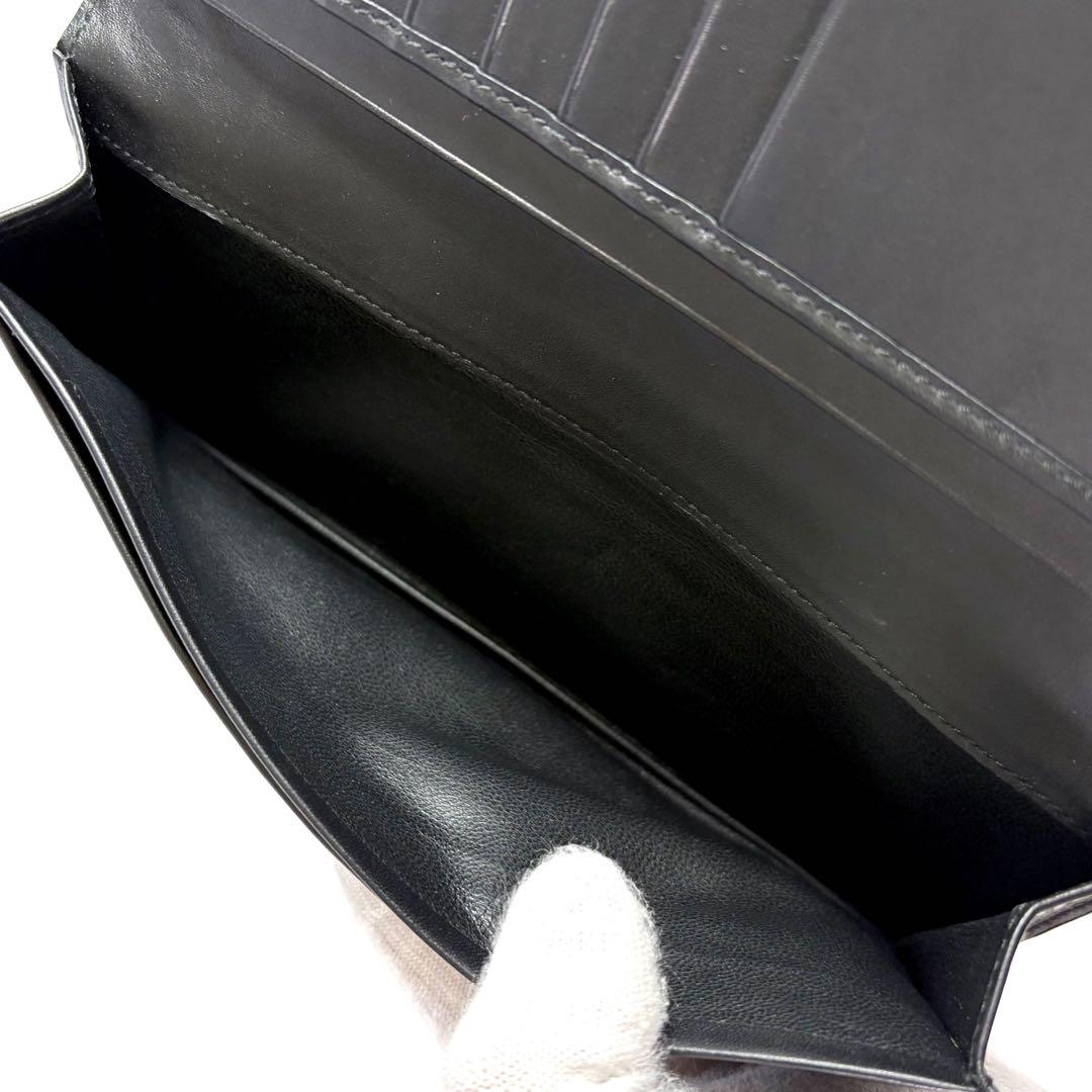ボッテガヴェネタ　BOTTEGA VENETA　ロングウォレット　ブラック　黒