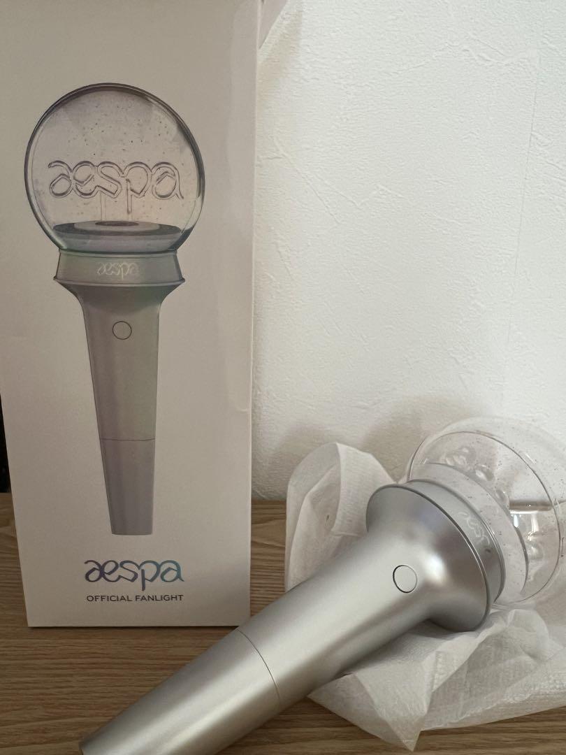aespa ペンライト シルバー LEDライト Amazon.co.jp: aespa - OFFICIAL FANLIGHT 公式 ペンライト 輸入