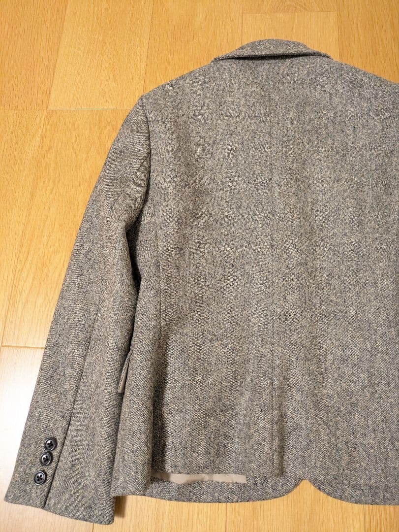 未使用級 マーガレットハウエル 比翼 ウール カシミア混 ジャケット サイズ2 未使用級 マーガレットハウエル 比翼 ウール カシミア混 ジャケット サイズ2