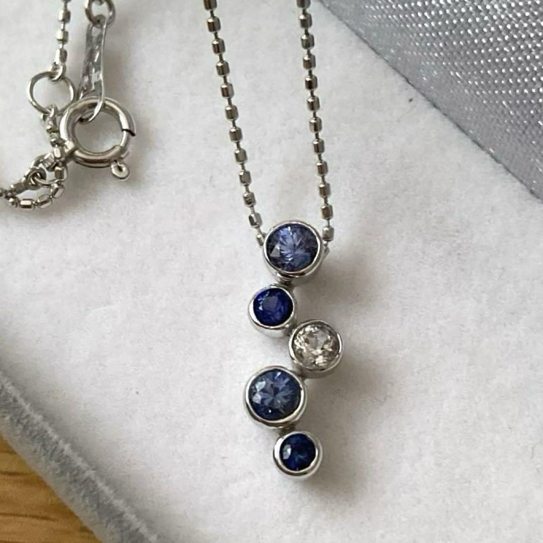 ディズニープリンセスのベビーグッズも大集合 ヴァンドーム青山 K18WG サファイアネックレス ネックレス アクセサリー