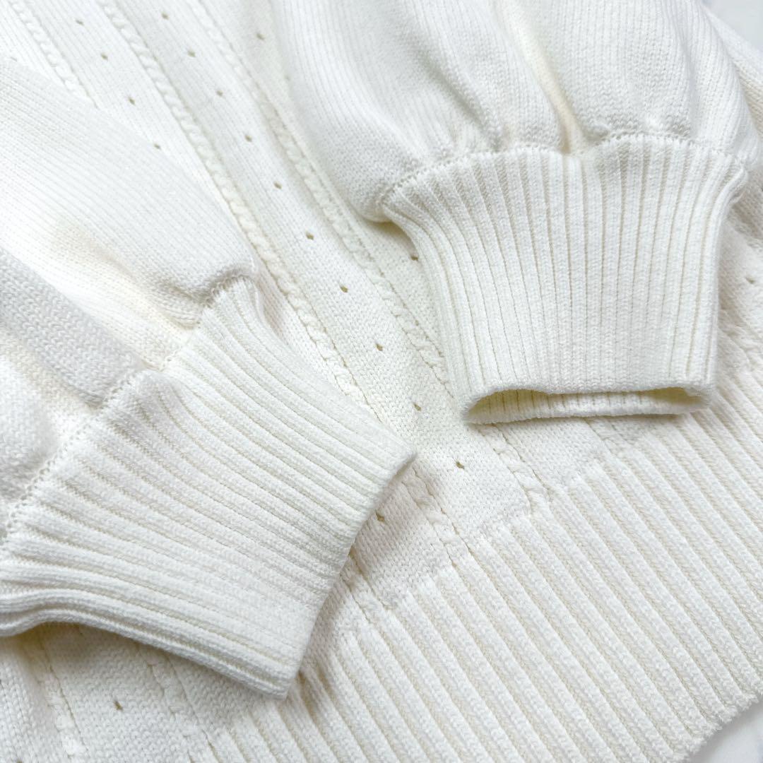Rene ルネ 2023年 フラワーレース 刺繍 ニット セーター パール 36
