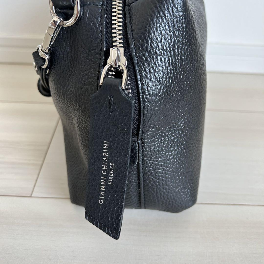 【美品】ジャンニキャリーニ アリファ M 2way ショルダーバッグ レザー