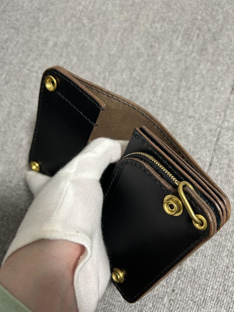 handmade works No.496レザー　ミドルトラッカーウォレット