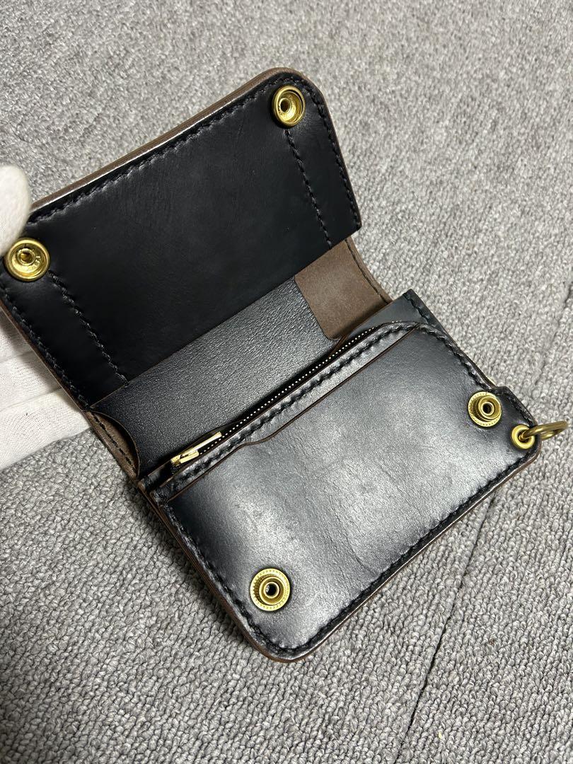 handmade works No.496レザー　ミドルトラッカーウォレット