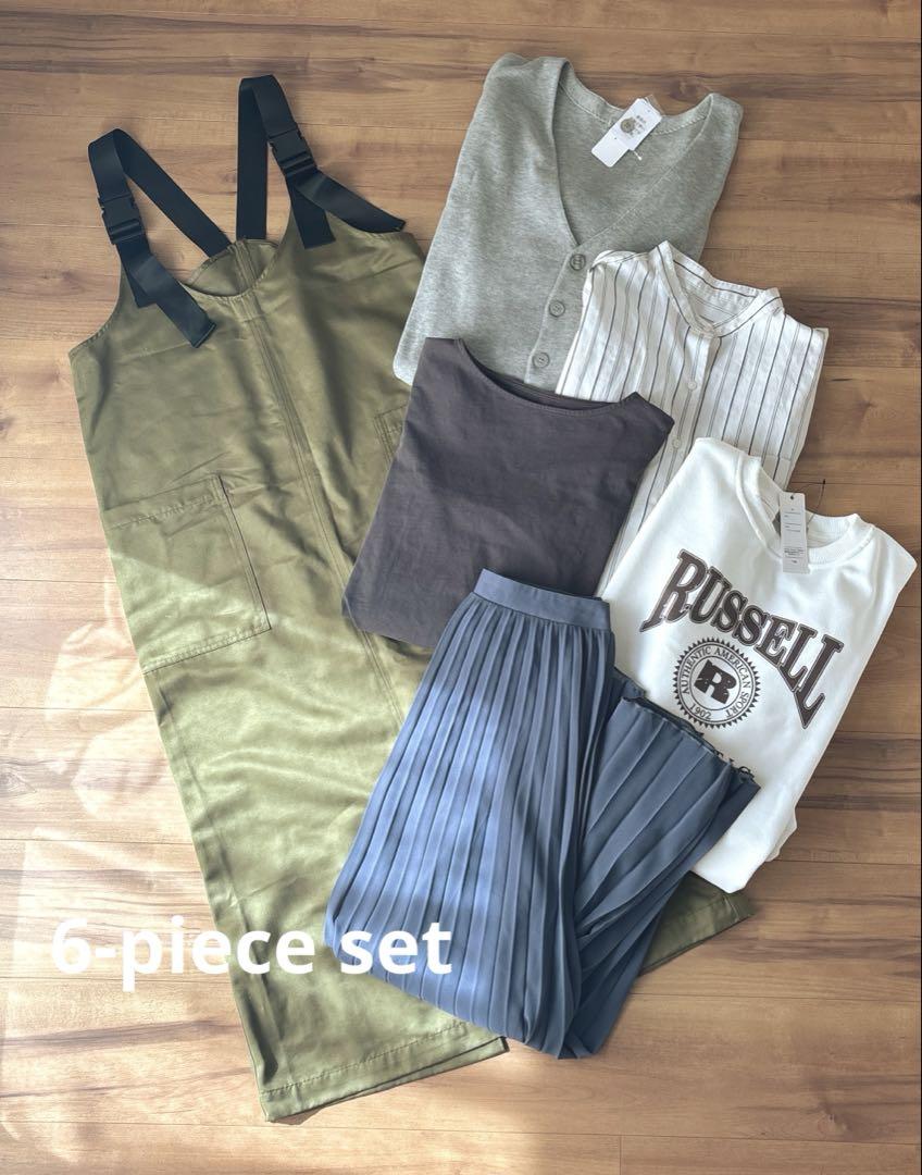 6点セット　まとめ売り　レディース服　コーデ売り ロゴスウェット　スカート