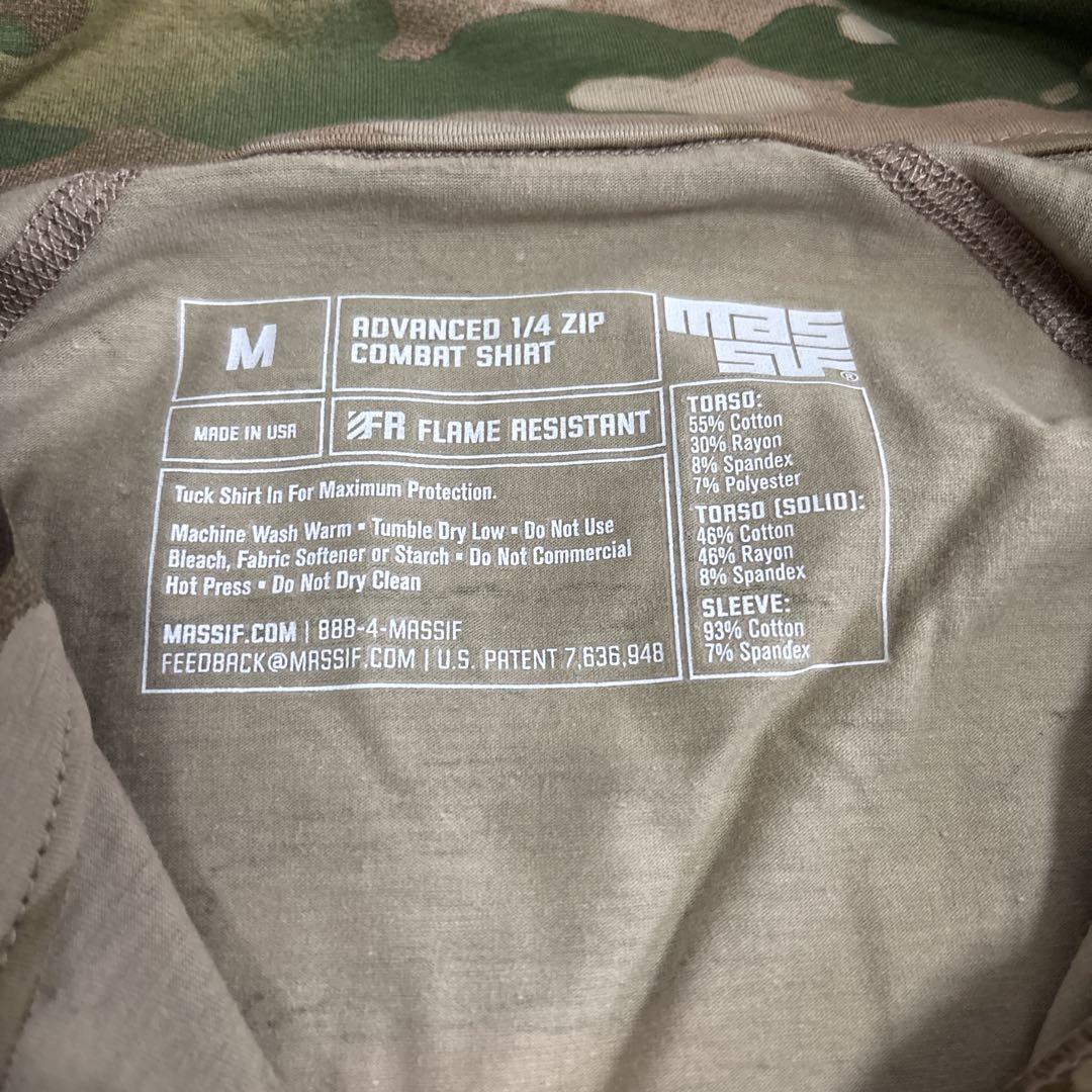 新品　未使用品　MASSIF FR COMBAT SHIRT MEDIUM