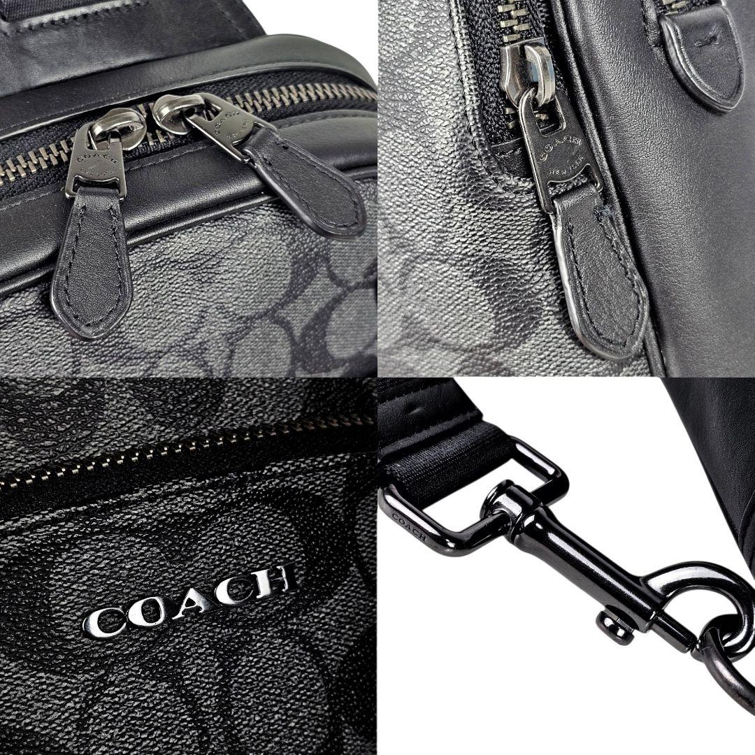 美品 コーチ COACH グラハム シグネチャー スリングパック ボディーバッグ