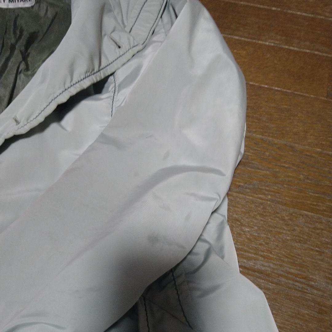 ISSEY MIYAKE ライトグレー ダブルブレストコート
