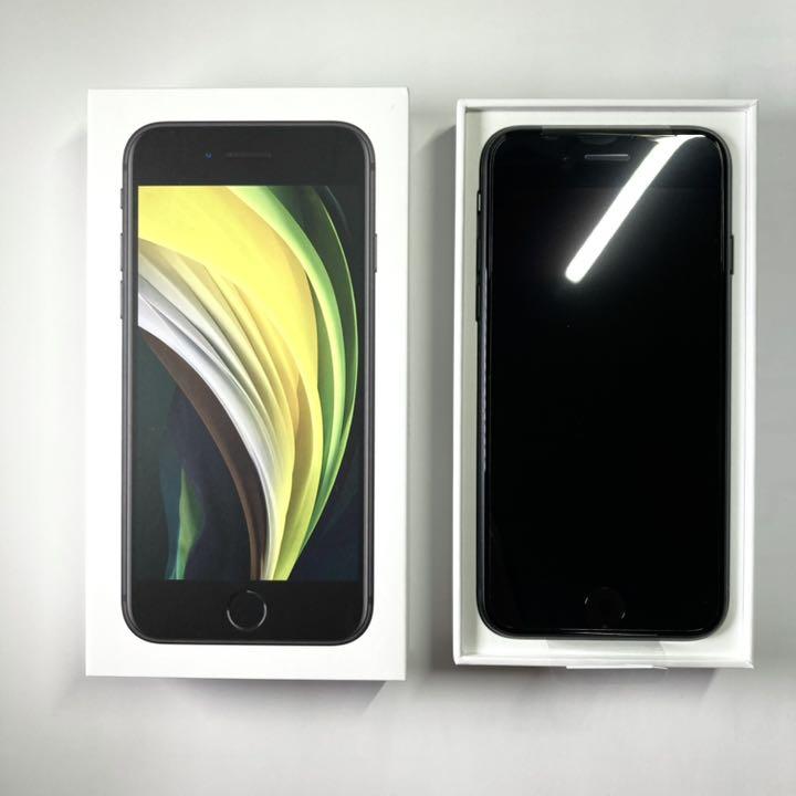 フィルム iPhone 64 GB au 新品 A0uVG-m84751976800 SE 第2世代 SE2 ブラック きです