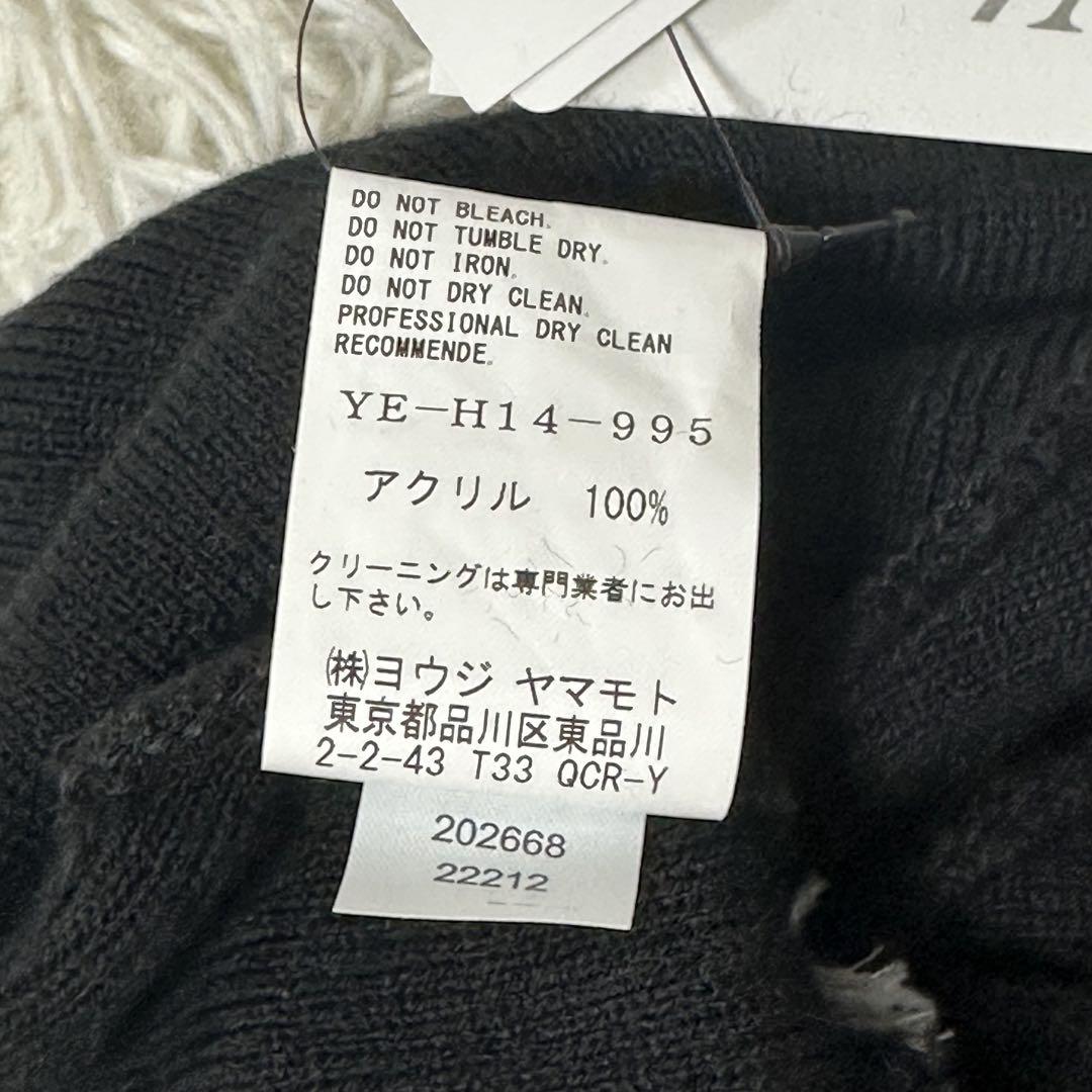 新品未使用タグ付き　Y’s × NEW ERA ポンポンニット帽 ブラック